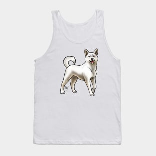 Dog - Korean Jindo - White Tank Top